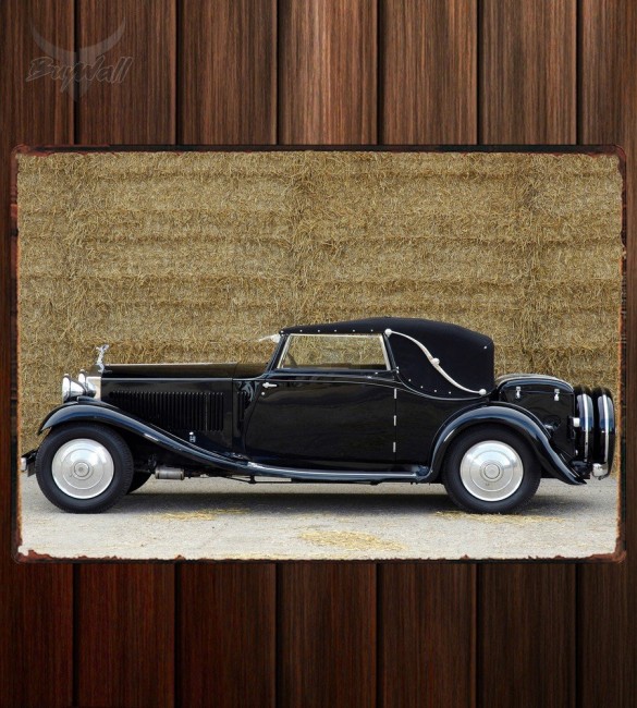 Металлическая табличка Rolls-Royce 20 Drophead Coupе Металлическая табличка Rolls-Royce 20 Drophead Coupе